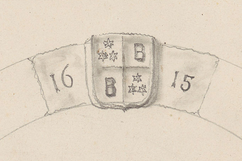 Zeichnung Schlussstein C. Metzger